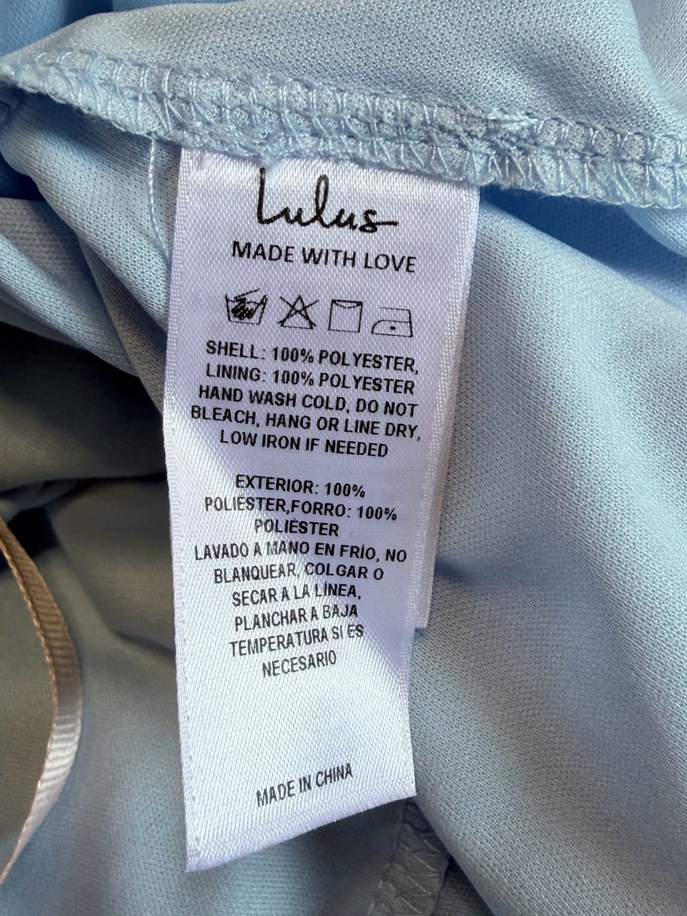 NWT lulus CHARMING EVENT Light Blue Asymmetrical Ruffle Maxi Dress Small - Picture 9 of 9